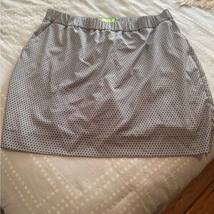 Swing Control Stylish Gray Polka Dot Golf Skirt- 14